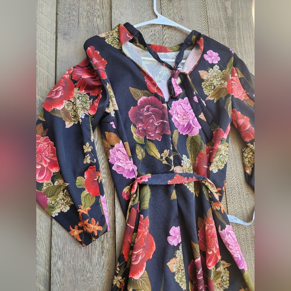Zara Floral Print Women's Dress Sz Xs - Picture 9 of 12